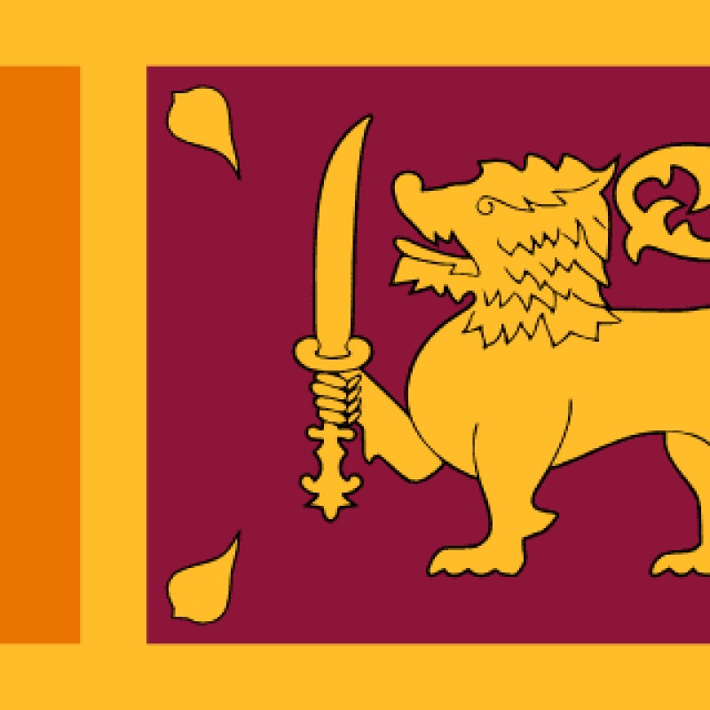 Fridge Magnet :Flag of Sri Lanka