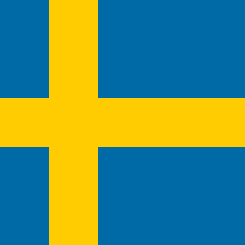 Fridge Magnet :Flag of Sweden
