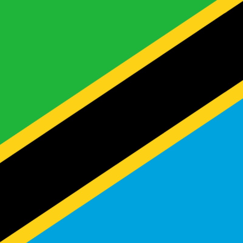 Fridge Magnet :Flag of Tanzania