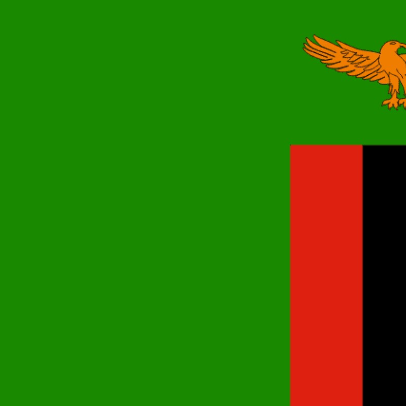 Fridge Magnet :Flag of Zambia