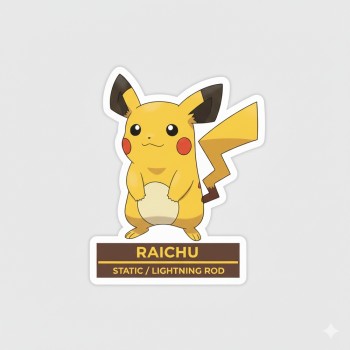 Fridge Magnet :Raichu