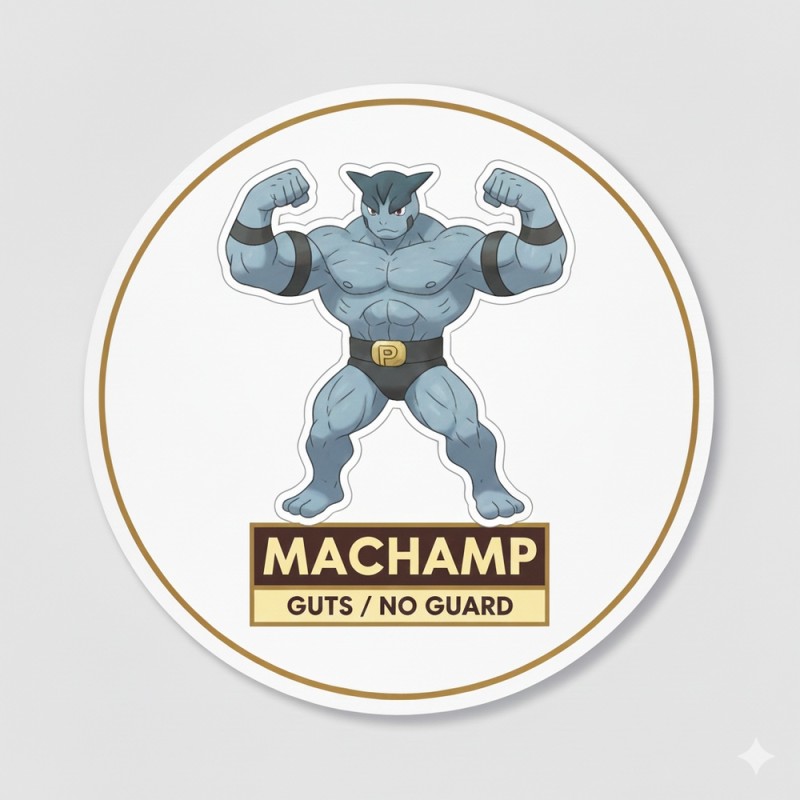 Fridge Magnet :Machamp