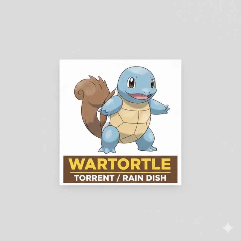 Fridge Magnet :Wartortle