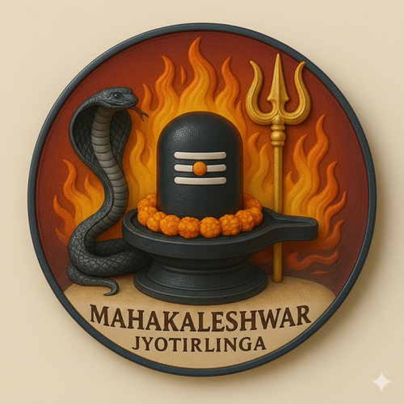 Fridge Magnet :Mahakaleshwar Jyotirlinga Temple Fridge Magnet