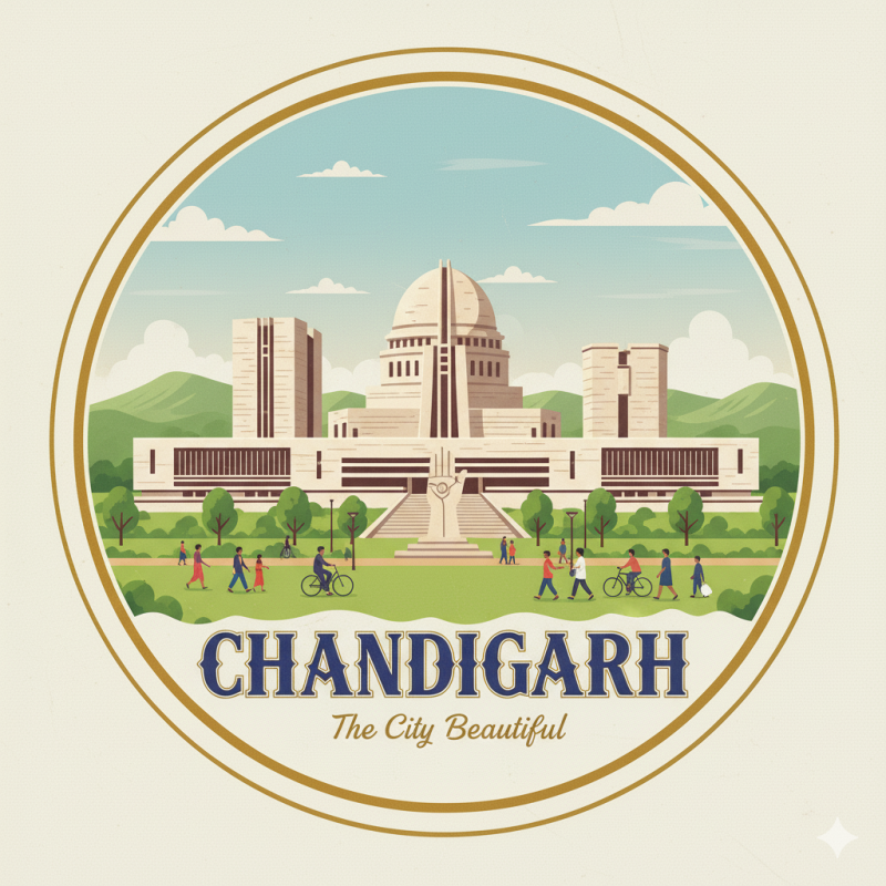Fridge Magnet :Chandigarh City Fridge Magnet