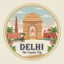 Fridge Magnet :Delhi City Fridge Magnet