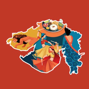 Fridge Magnet :Gujarat