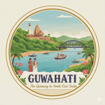 Fridge Magnet :Guwahati City Fridge Magnet