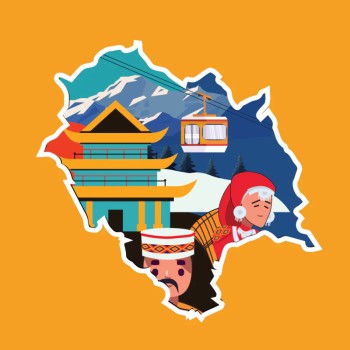 Fridge Magnet :Himachal Pradesh