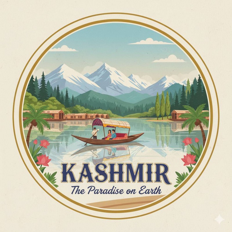 Fridge Magnet :Kashmir Fridge Magnet