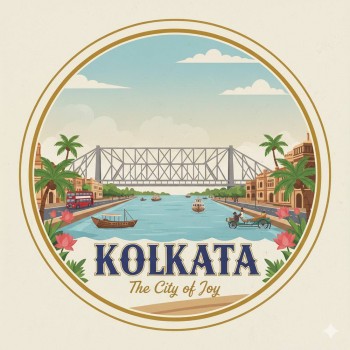 Fridge Magnet :Kolkata City Fridge Magnet
