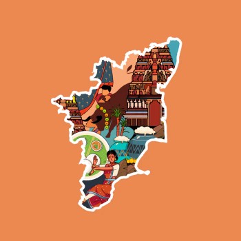Fridge Magnet :Tamilnadu