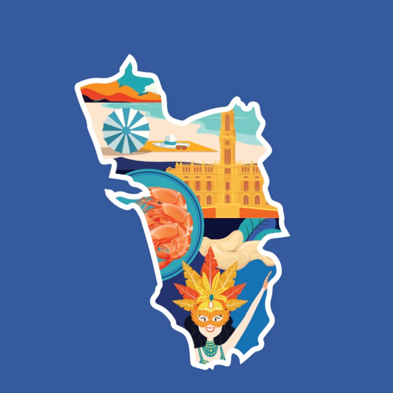 Fridge Magnet :Goa