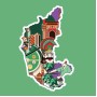 Fridge Magnet :Karnataka