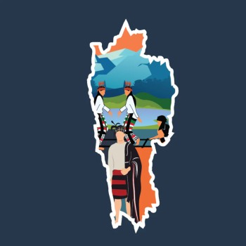 Fridge Magnet :Mizoram