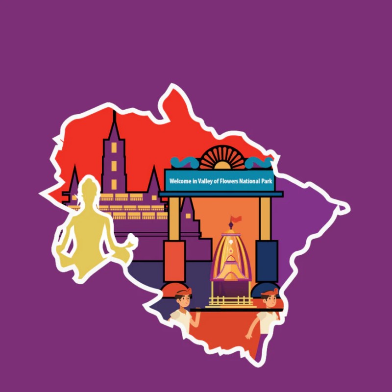 Fridge Magnet :Uttarakhand